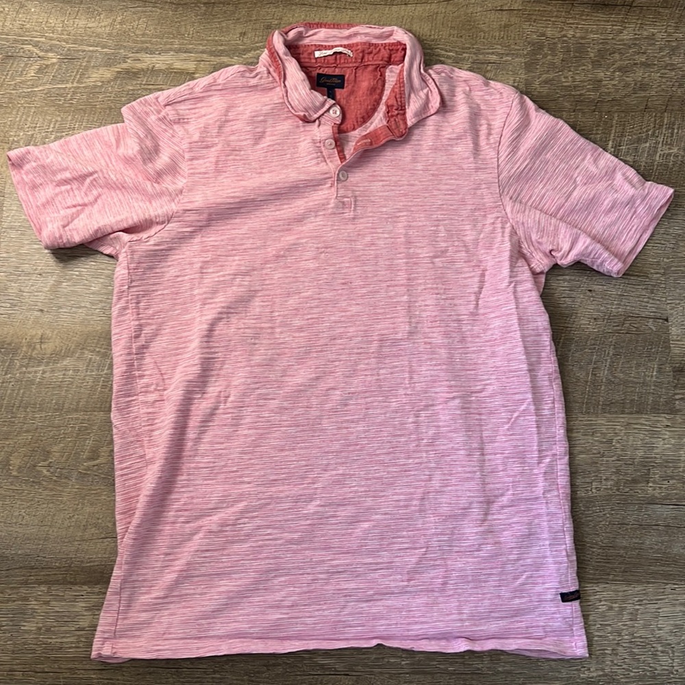 Good Man Brand Pink Polo Size Large